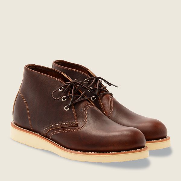 レッド ウィング(Red Wing) Work - チャッカオイルスリックレザー ブーツ メンズ ブライアー JP83496